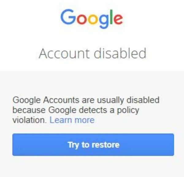 Google Account Disabled: Why It Happened and How to Recover It