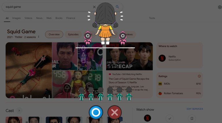 Google Launches ‘Squid Game’ Browser Game You Can Play on Google Search