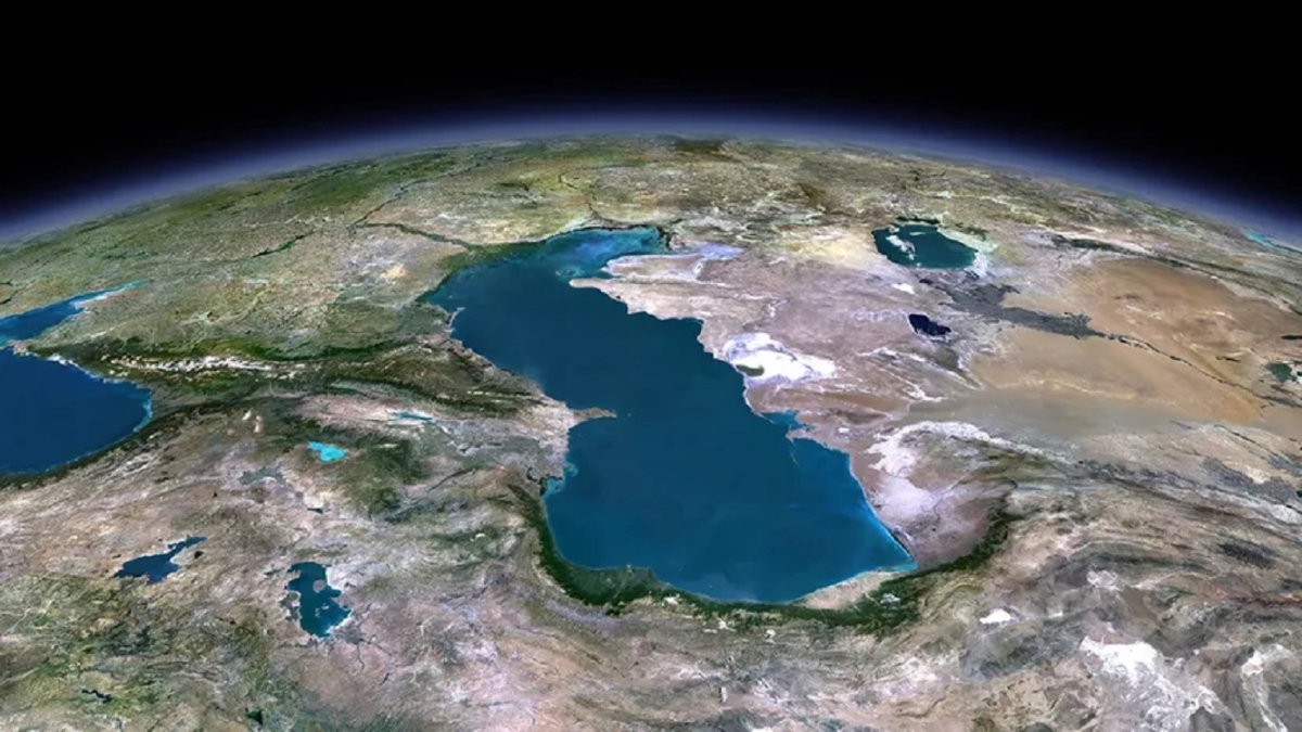 NASA's Satelites Observe the Birth and Death of an Island in the Caspian Sea