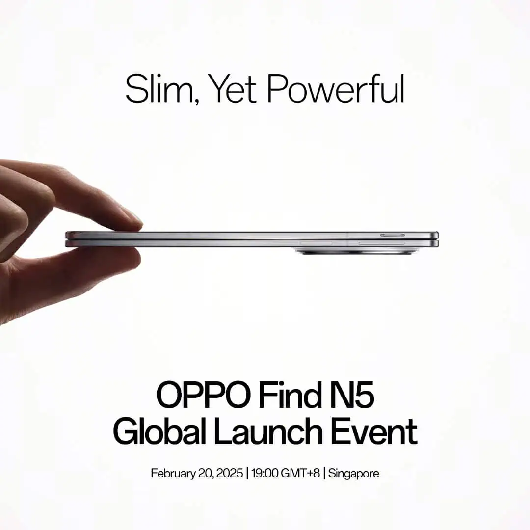 OPPO Find N5 launch event date