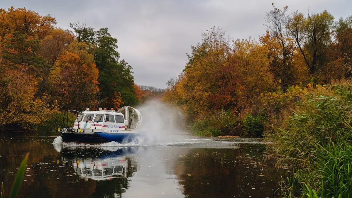 Autonomous Unmanned Hovercraft System with AI Navigation for Remote Tundra Surveillance