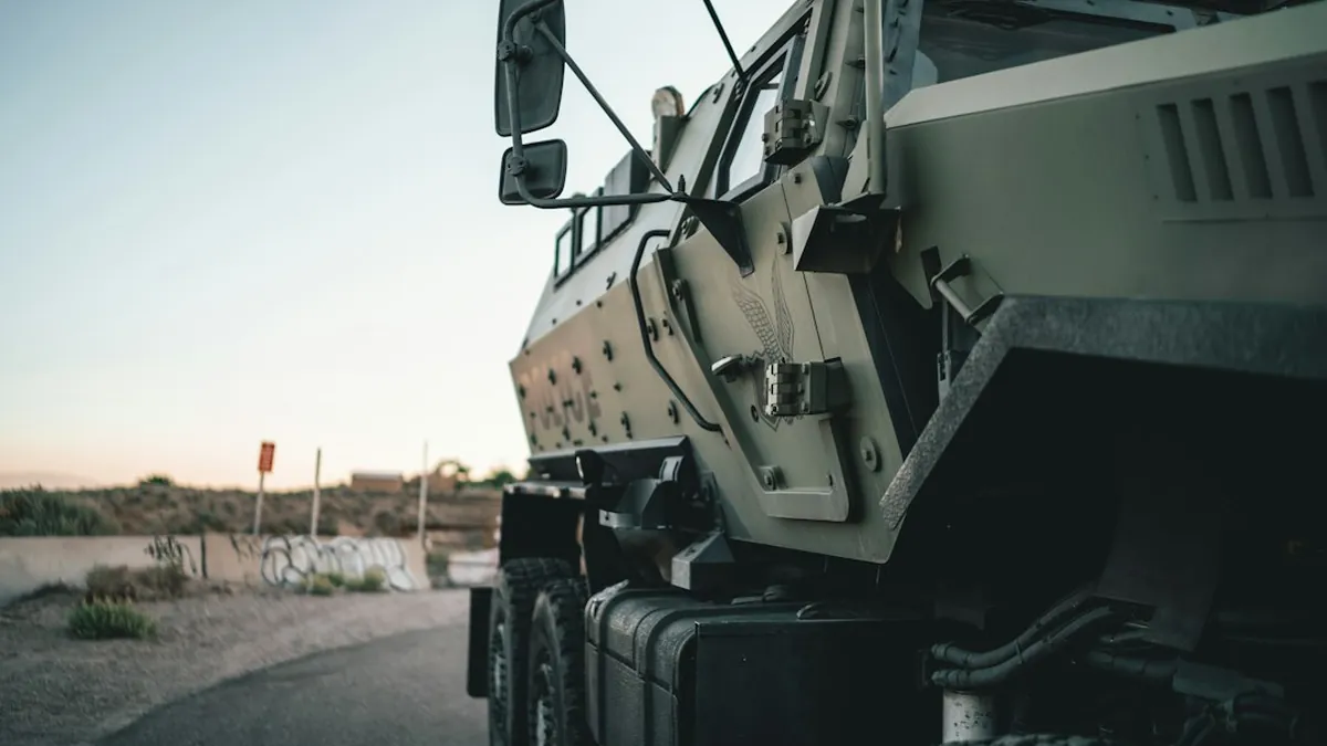 Wheeled Armored Personnel Carriers Featuring Radiation
